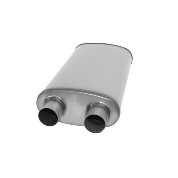 Ap Exhaust MUFFLER - XLERATOR STAINLESS STEEL, LG. OVAL-D/D, 28IN OAL, 2.50IN-2.5 XS2568 - main